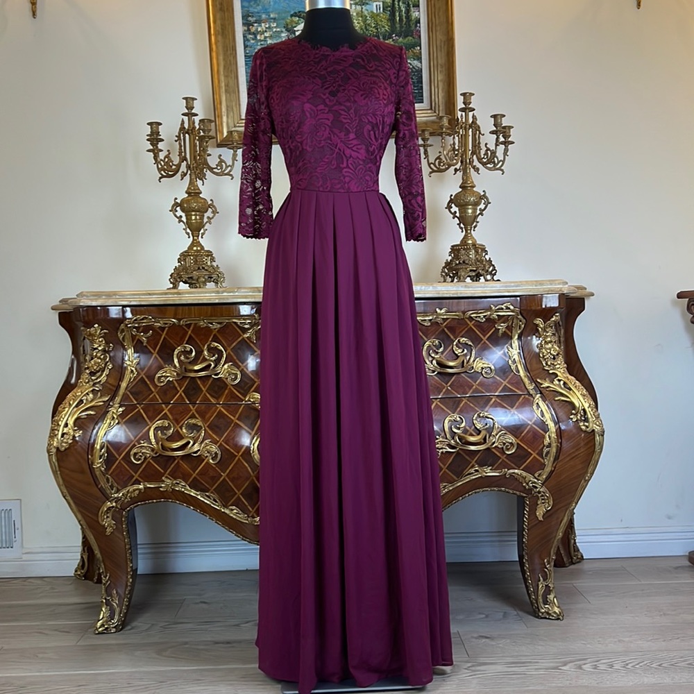 Women’s Formal embroidery bodice evening prom dress